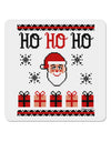 Ho Ho Ho Ugly Christmas Sweater 4x4&#x22; Square Sticker-Stickers-TooLoud-1-Davson Sales