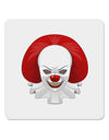 Scary Clown Face B - Halloween 4x4&#xBB; Square Sticker 4 Pieces-Stickers-TooLoud-White-Davson Sales