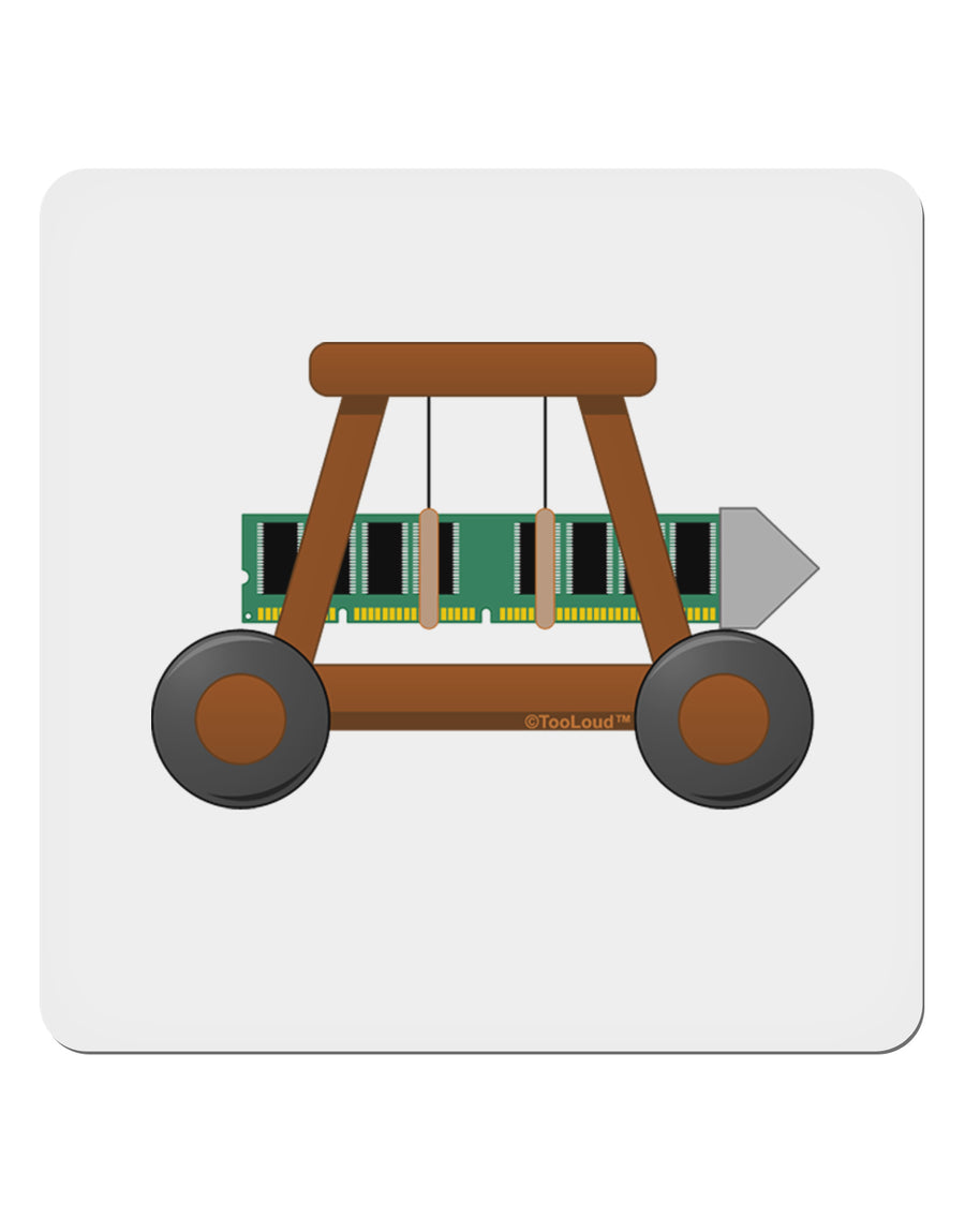 Battering RAM 4x4&#x22; Square Sticker-Stickers-TooLoud-1-Davson Sales