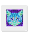 Geometric Kitty Inverted 4x4&#x22; Square Sticker-Stickers-TooLoud-1-Davson Sales