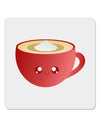 Cute Christmas Drink Eggnog 4x4&#x22; Square Sticker 4 Pieces-Stickers-TooLoud-White-Davson Sales