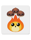 Cute Chestnuts Roasting - Christmas 4x4&#x22; Square Sticker 4 Pieces-Stickers-TooLoud-White-Davson Sales