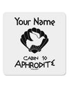 Personalized Cabin 10 Aphrodite 4x4&#x22; Square Sticker 4 Pieces