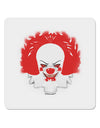 Extra Scary Clown Watercolor 4x4&#x22; Square Sticker 4 Pieces-Stickers-TooLoud-White-Davson Sales