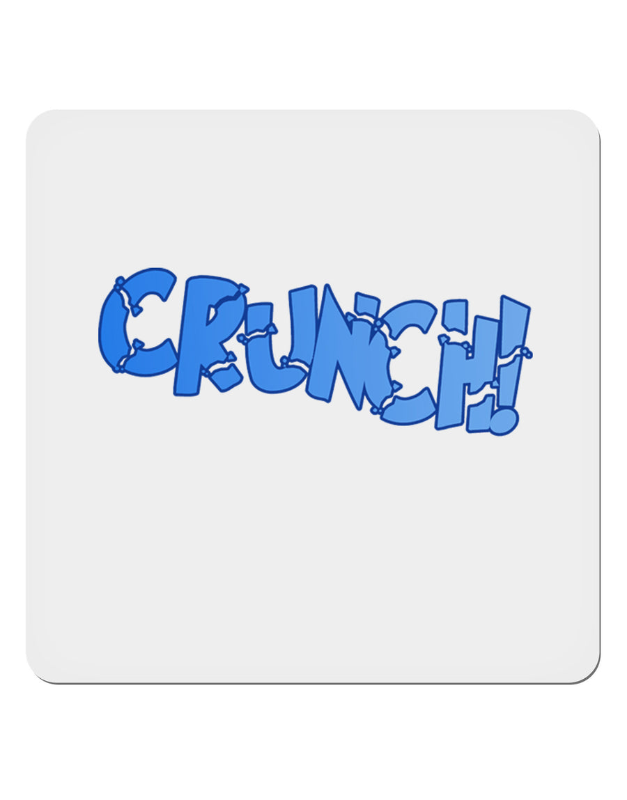 Onomatopoeia CRUNCH 4x4&#x22; Square Sticker 4 Pieces-Stickers-TooLoud-White-Davson Sales