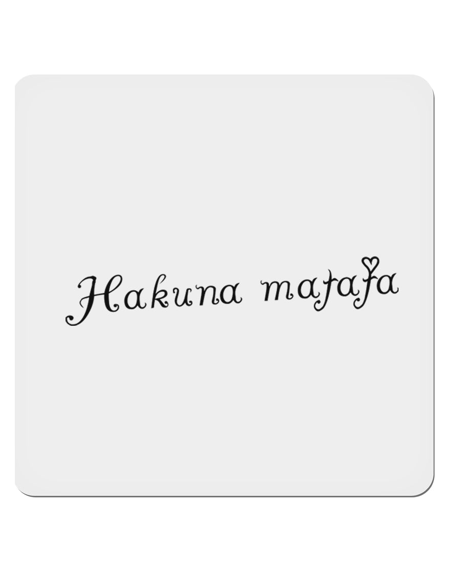 TooLoud Hakuna Matata 4x4 Inch Square Stickers - 4 Pieces-Stickers-TooLoud-Davson Sales