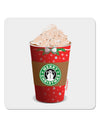 Merry Christmas Latte Cup 4x4&#x22; Square Sticker-Stickers-TooLoud-1-Davson Sales