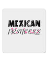 Mexican Princess - Cinco de Mayo 4x4&#x22; Square Sticker 4 Pieces-Stickers-TooLoud-White-Davson Sales