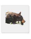 Laying Black Bear Cutout 4x4&#x22; Square Sticker-Stickers-TooLoud-1-Davson Sales