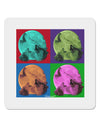 Three Wolves Howling - Pop-Art #1 4x4&#x22; Square Sticker 4 Pieces-Stickers-TooLoud-White-Davson Sales