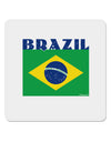 Brazil Flag 4x4&#x22; Square Sticker-Stickers-TooLoud-1-Davson Sales