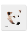 White Wolf Head Cutout 4x4&#x22; Square Sticker-Stickers-TooLoud-1-Davson Sales