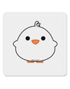 Cute Little Chick - White 4x4&#x22; Square Sticker 4 Pieces-Stickers-TooLoud-White-Davson Sales