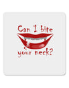 Bite your neck 4x4&#x22; Square Sticker 4 Pieces-Stickers-TooLoud-White-Davson Sales