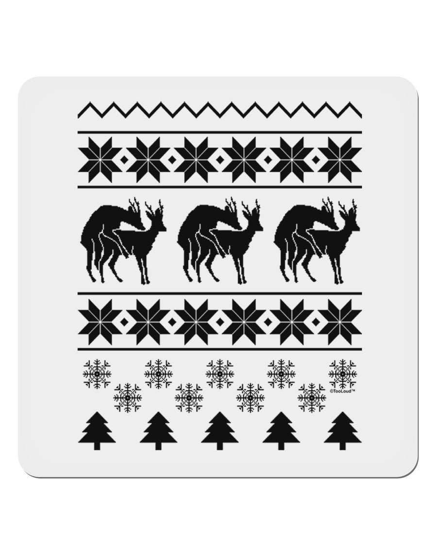 Humping Gay Reindeer 4x4&#x22; Square Sticker-Stickers-TooLoud-1-Davson Sales