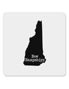 New Hampshire - United States Shape 4x4&#x22; Square Sticker 4 Pieces-Stickers-TooLoud-White-Davson Sales