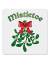 Christmas Kiss Mistletoe 4x4&#x22; Square Sticker 4 Pieces-Stickers-TooLoud-White-Davson Sales