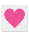 Big Pink Heart Valentine's Day 4x4&#x22; Square Sticker 4 Pieces-Stickers-TooLoud-White-Davson Sales