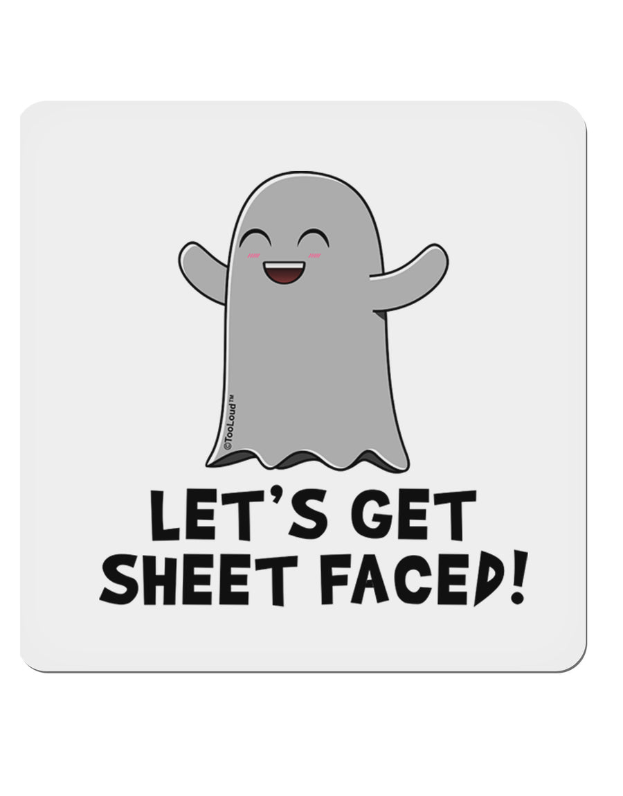 Let's Get Sheet Faced 4x4&#x22; Square Sticker-Stickers-TooLoud-1-Davson Sales