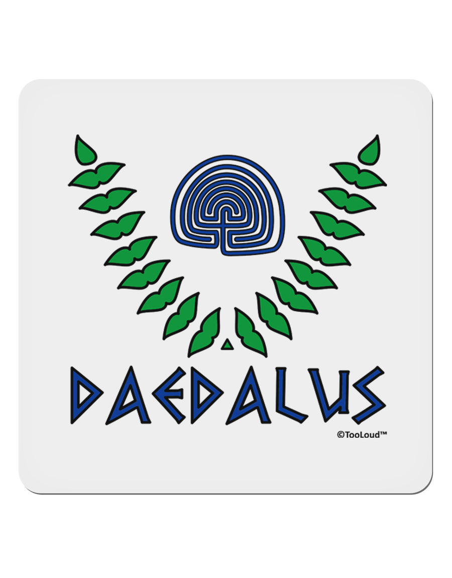 Labyrinth - Daedalus - Greek Mythology Color 4x4&#x22; Square Sticker 4 Pieces-Stickers-TooLoud-White-Davson Sales