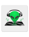 Alien DJ 4x4&#x22; Square Sticker-Stickers-TooLoud-4-Davson Sales