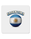 Soccer Ball Flag - Argentina 4x4&#x22; Square Sticker-Stickers-TooLoud-1-Davson Sales