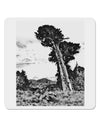 Colorado Landscape Watercolor BW 4x4&#x22; Square Sticker-Stickers-TooLoud-1 Piece-Davson Sales