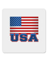 TooLoud USA Flag 4x4&#x22; Square Sticker-Stickers-TooLoud-1-Davson Sales