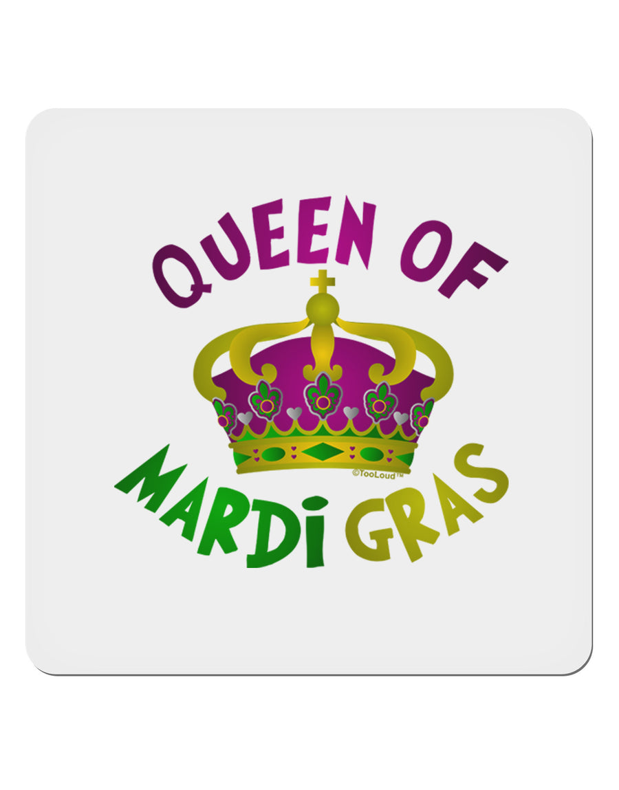 Queen Of Mardi Gras 4x4&#x22; Square Sticker-Stickers-TooLoud-1-Davson Sales