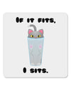 If It Fits - Cute Cat Design 4x4&#x22; Square Sticker 4 Pieces-Stickers-TooLoud-White-Davson Sales