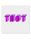 THOT Artistic Text 4x4&#x22; Square Sticker 4 Pieces-Stickers-TooLoud-White-Davson Sales