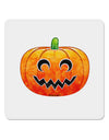 Jack-O-Lantern Watercolor 4x4&#x22; Square Sticker 4 Pieces-Stickers-TooLoud-White-Davson Sales