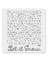 Let It Snow Falling Snowflakes - Christmas 4x4&#x22; Square Sticker 4 Pieces-Stickers-TooLoud-White-Davson Sales