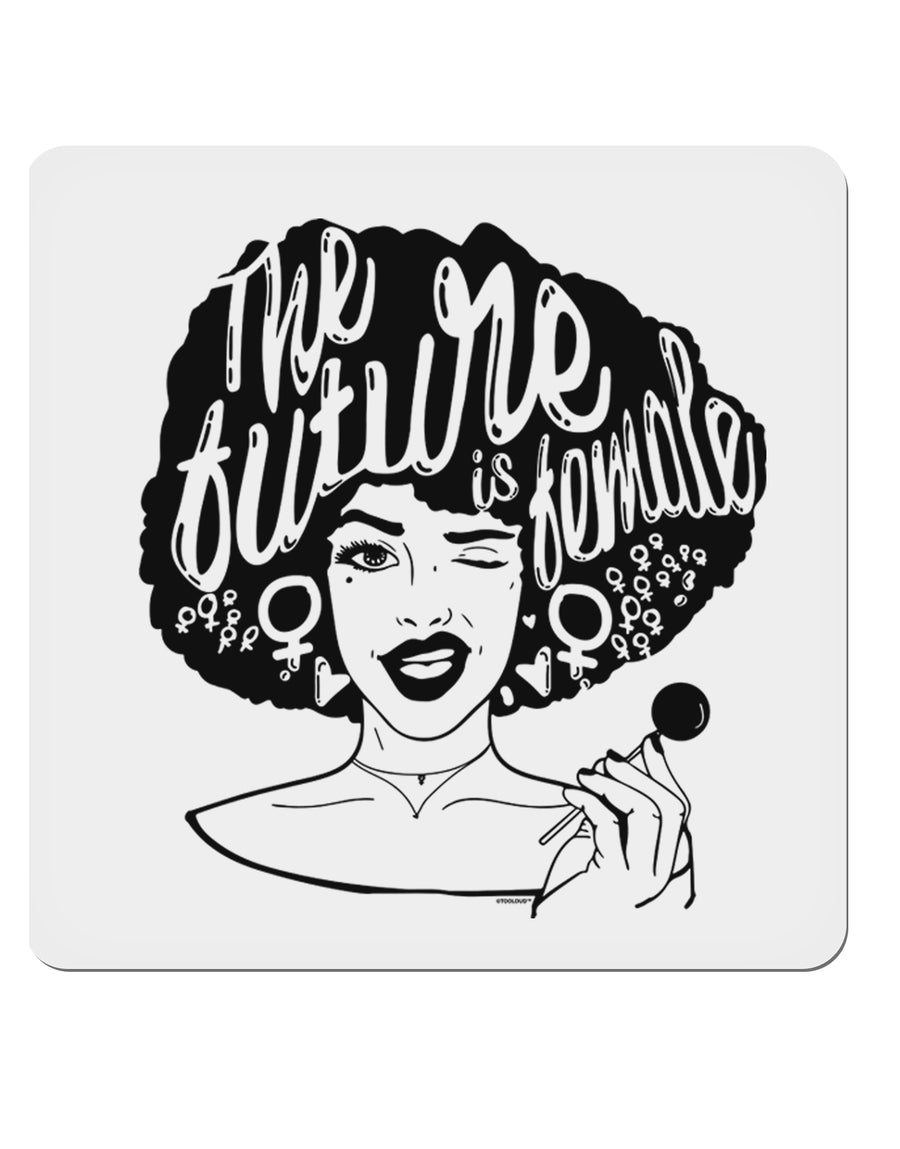 TooLoud The Future Is Female 4x4 Inch Square Stickers - 4 Pieces-Stickers-TooLoud-Davson Sales