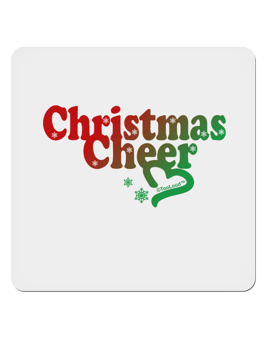 Christmas Cheer Color 4x4&#x22; Square Sticker-Stickers-TooLoud-1-Davson Sales