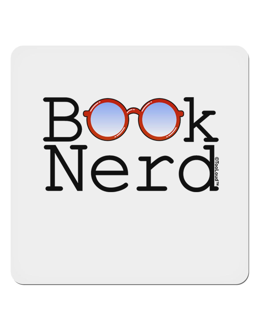 Book Nerd 4x4&#x22; Square Sticker-Stickers-TooLoud-4-Davson Sales