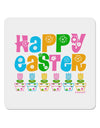 Happy Easter - Tulips 4x4&#x22; Square Sticker 4 Pieces-Stickers-TooLoud-White-Davson Sales