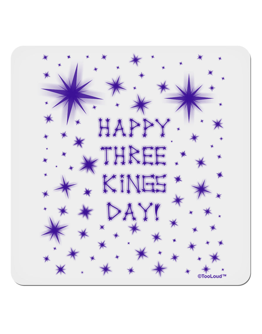 Happy Three Kings Day - Shining Stars 4x4&#x22; Square Sticker 4 Pieces-Stickers-TooLoud-White-Davson Sales