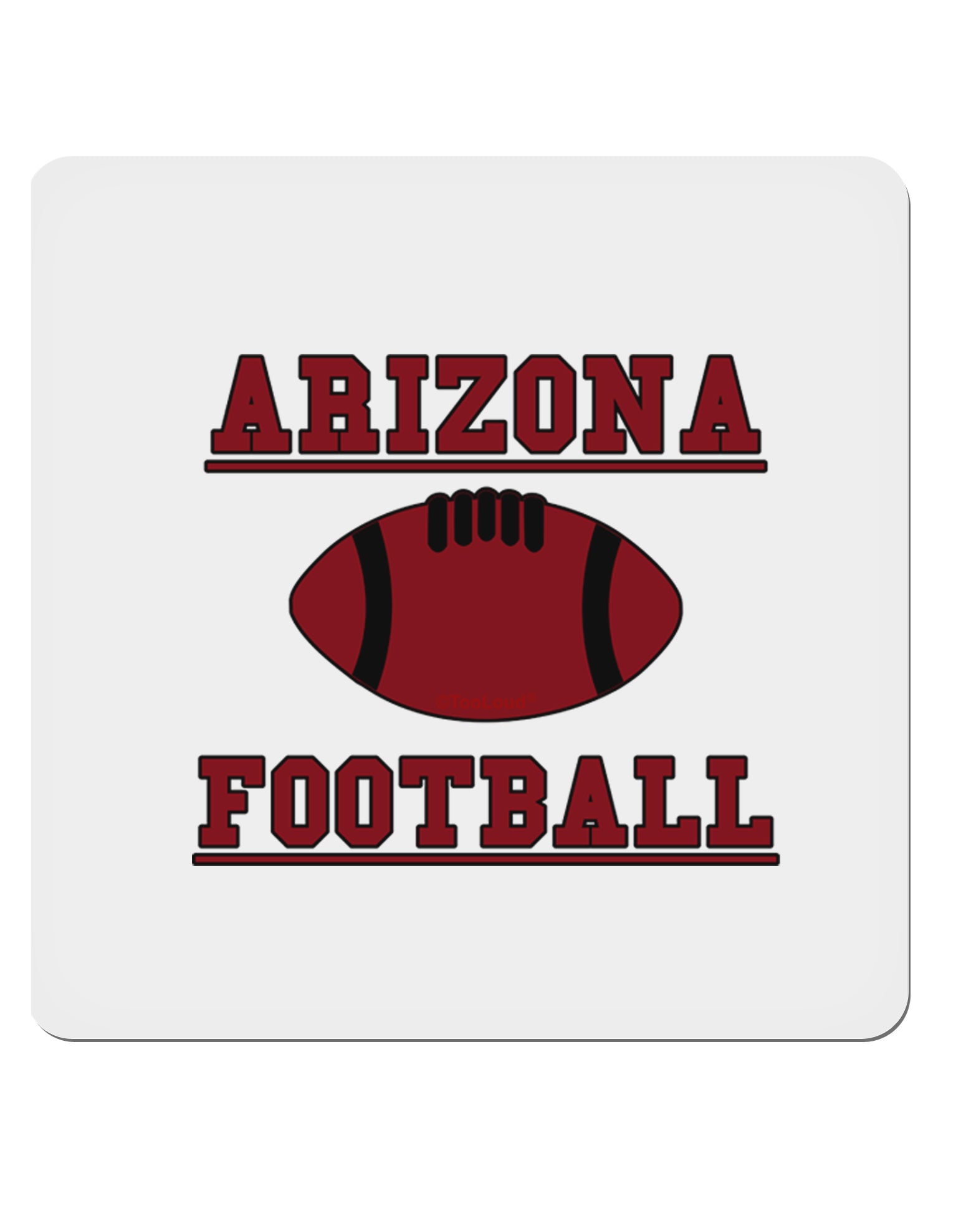 Arizona Football 4x4&#x22; Square Sticker-Stickers-TooLoud-1-Davson Sales