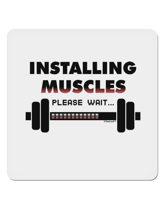 Installing Muscles 4x4&#x22; Square Sticker-Stickers-TooLoud-1-Davson Sales