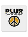 PLUR Daisies 4x4&#x22; Square Sticker 4 Pieces-Stickers-TooLoud-White-Davson Sales