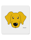 Cute Yellow Labrador Retriever Dog 4x4&#x22; Square Sticker 4 Pieces-Stickers-TooLoud-White-Davson Sales