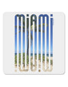 Miami Beach View Mirage 4x4&#x22; Square Sticker-Stickers-TooLoud-1-Davson Sales