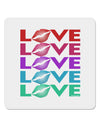 Colorful Love Kisses 4x4&#x22; Square Sticker-Stickers-TooLoud-1-Davson Sales