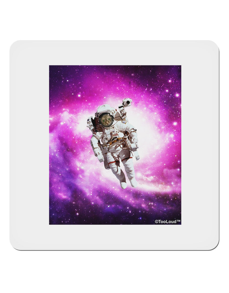 Astronaut Cat 4x4&#x22; Square Sticker-Stickers-TooLoud-4-Davson Sales