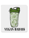 Vegan Badass Blender Bottle 4x4 Inch Square Stickers - 4 Pieces-Stickers-TooLoud-Davson Sales