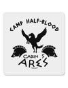 Camp Half Blood Cabin 5 Ares 4x4&#x22; Square Sticker 4 Pieces-Stickers-TooLoud-White-Davson Sales