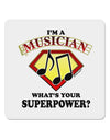 Musician - Superpower 4x4&#x22; Square Sticker-Stickers-TooLoud-1-Davson Sales