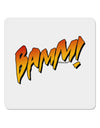 Onomatopoeia BAMM 4x4&#x22; Square Sticker 4 Pieces-Stickers-TooLoud-White-Davson Sales