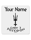 Personalized Cabin 3 Poseidon 4x4&#x22; Square Sticker 4 Pieces-Stickers-TooLoud-White-Davson Sales